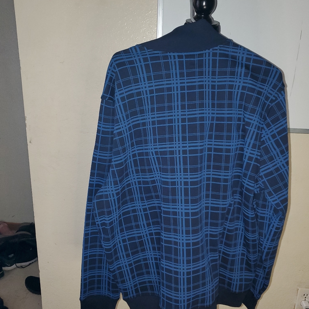 Nautica Men's Quarter Zip Fleece Pullover, Mock-ne - Picture 4 of 4
